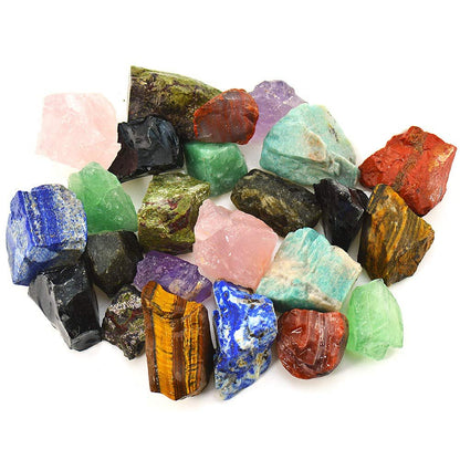 UU UNIHOM 3 kg Bulk Grobe Rohsteine Madagaskar Steine Mischung 1" natürliche Rohkristalle zum Tumbeln, Schleifen, Brunnensteine, Dekoration, Polieren, Drahtwickeln, Wicca Reiki Kristallheilung