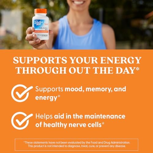 Doctor's Best Vitamin B12 Methylcobalamin 1500 mcg – 180 vegane Kapseln, glutenfrei, nicht GVO, voll aktiv