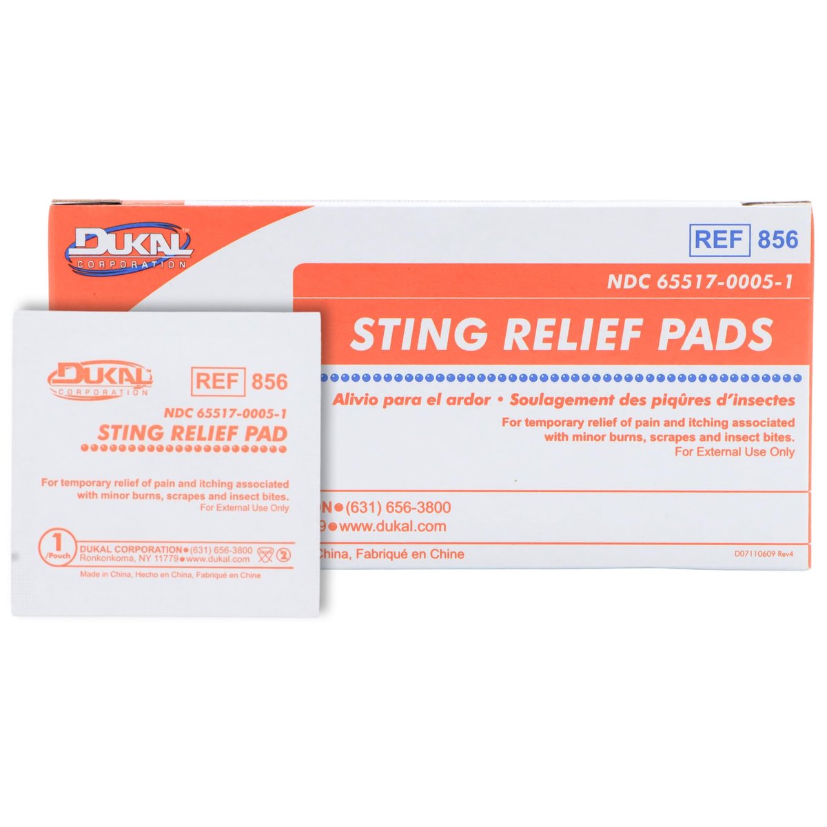 Dukal 856-BX Sterilisierende Beruhigungspads, 2-lagig, unsteril, mittel, weiß (200 Stück)