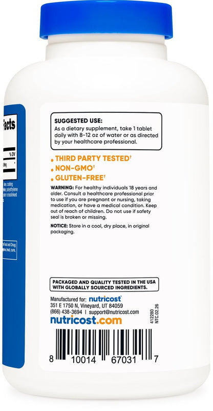 Nutricost L-Arginin 1000 mg, Aminosäure Tabletten (150 Tabletten)