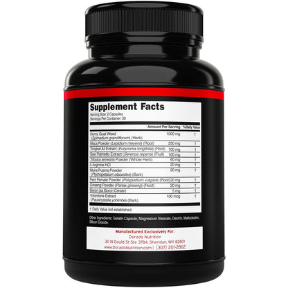 Horny Goat Weed für Männer und Frauen - Maximale Stärke 1590mg - mit Maca, Ginseng, L-Arginin, Tribulus - Premium Hornygoatweed - Icariin Epimedium - 3. Partei getestet - USA hergestellt - 60 Kapseln