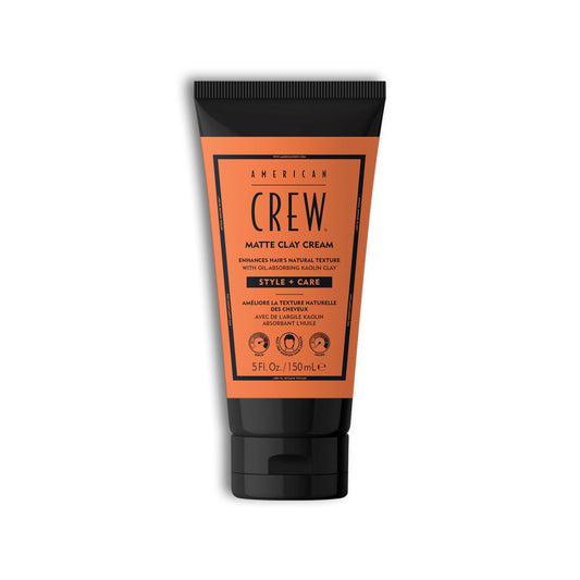 AMERICAN CREW Matte Clay Cream – Styling Clay Gel für Herren, mittlerer Halt, matter Glanz, 150 ml
