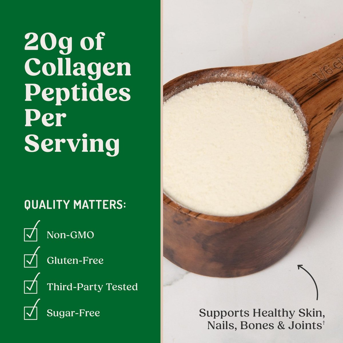 Bulletproof Unflavored Collagen Peptides Pulver – 20 g grasgefüttertes Kollagenprotein & Aminosäuren für Haut, Knochen & Gelenke, 240 g