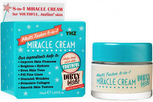 Dirty Works Multi Tasker 8-in-1 Miracle Cream 50 ml – Feuchtigkeitscreme für das Gesicht