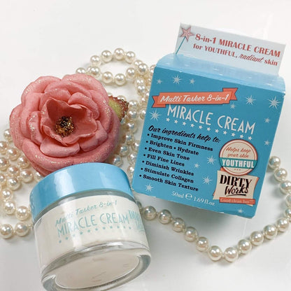 Dirty Works Multi Tasker 8-in-1 Miracle Cream 50 ml – Feuchtigkeitscreme für das Gesicht