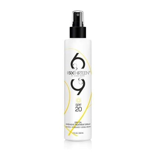 WEN 613 by Chaz Dean Trockenöl Intensivbehandlungsspray mit SPF 20 – Sonnenschutzspray, Bräunungssonnencreme, Sonnenlotion, Sonnenschutz, Bronzender Sonnenschutz – Zitrone Rosmarin Vanille Bohne, 207 ml