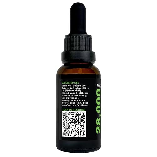GreenIVe Hanföl Tropfen 28.000 mg pro Flasche – Natürlich angebaut, vegan, reich an Omega-Fettsäuren – Premium Hanföl Pipette – Nicht-GVO, hergestellt in den USA – 30 ml (1 Packung)