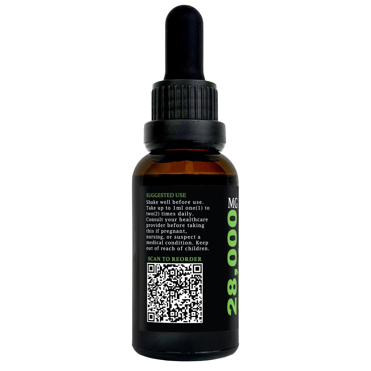 GreenIVe Hanföl Tropfen 28.000 mg pro Flasche – Natürlich angebaut, vegan, reich an Omega-Fettsäuren – Premium Hanföl Pipette – Nicht-GVO, hergestellt in den USA – 30 ml (1 Packung)