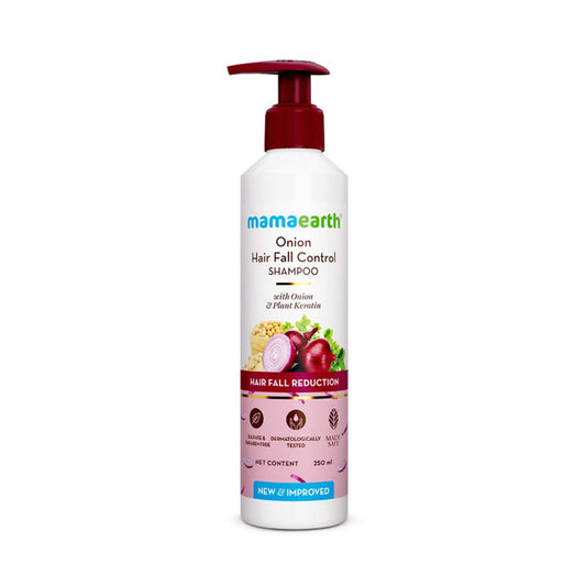 MAMAEARTH Zwiebel-Shampoo mit Zwiebel & pflanzlichem Keratin 250 ml