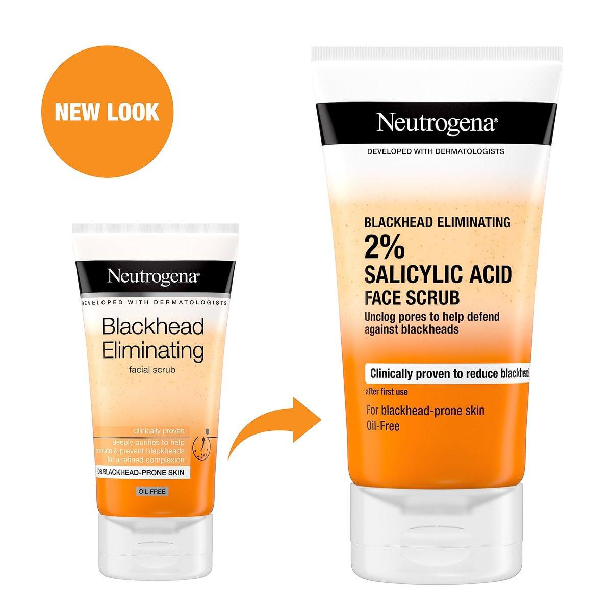 Neutrogena Blackhead Eliminating Facial Scrub 150ml – Tiefenreinigung für reine Poren