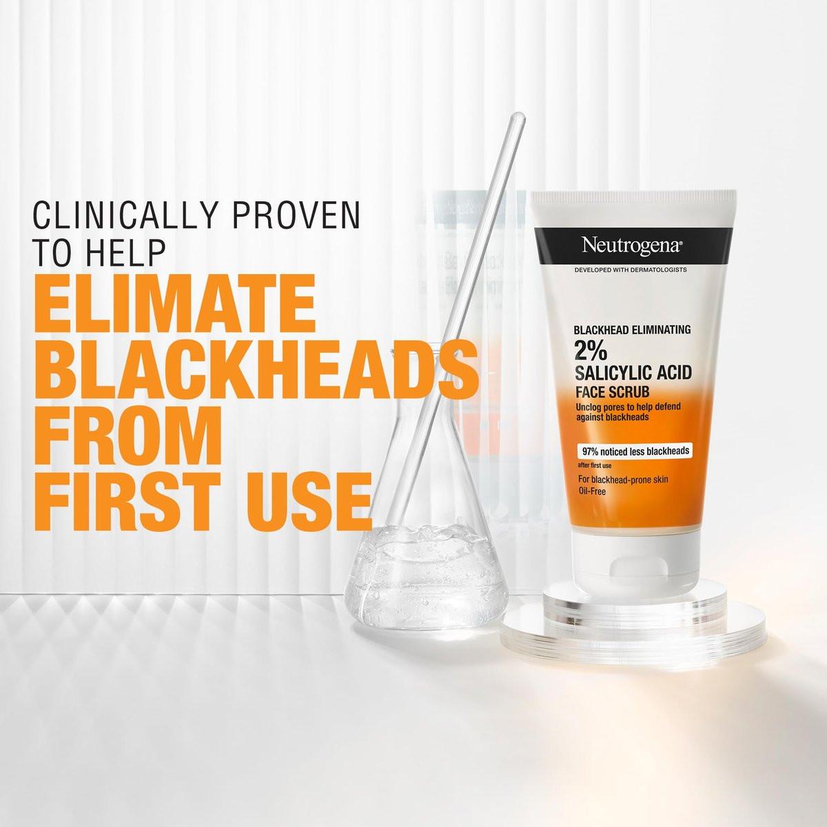 Neutrogena Blackhead Eliminating Facial Scrub 150ml – Tiefenreinigung für reine Poren