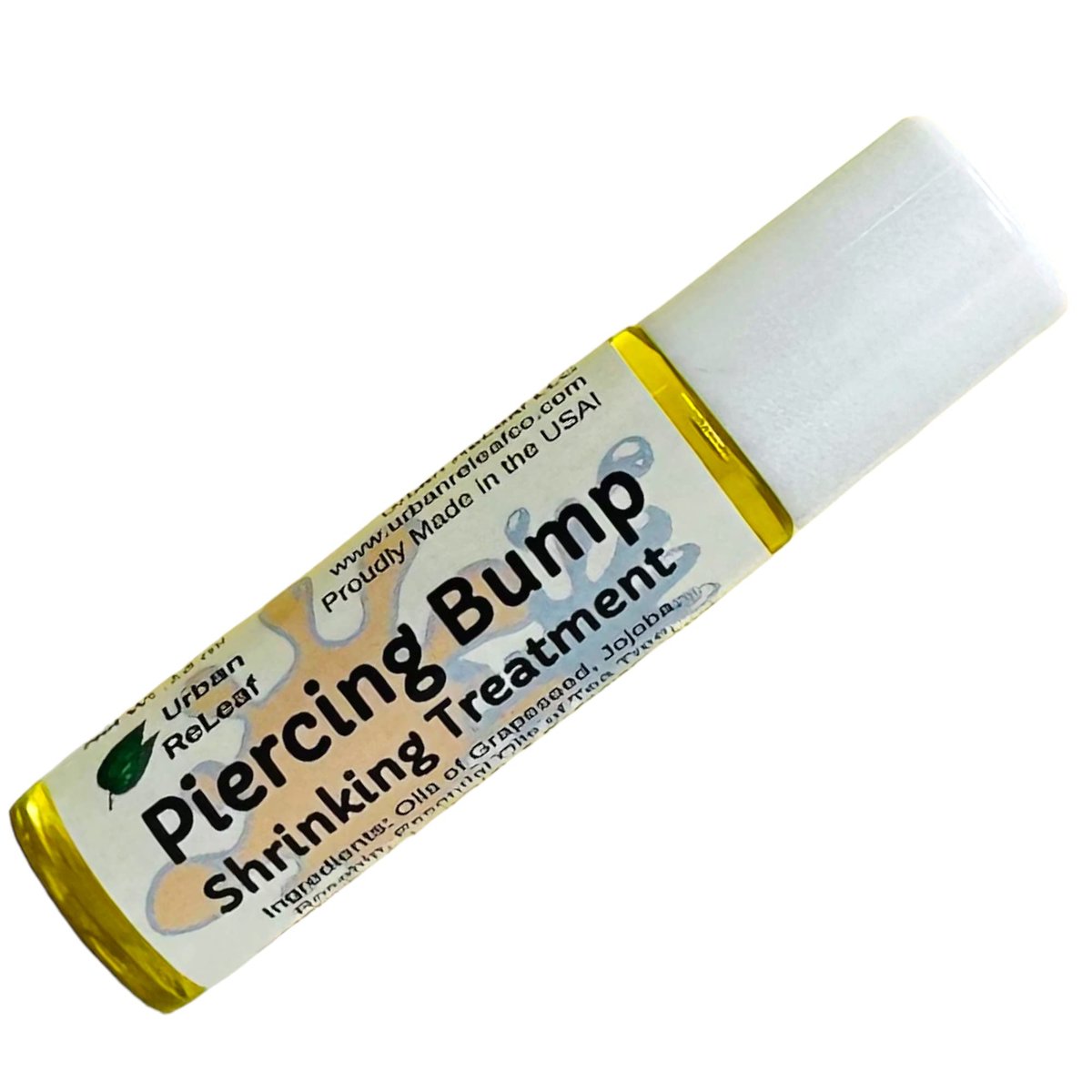 Urban ReLeaf Piercing Bump Shrinking Treatment – Sanfte, wirksame Nachsorge mit Rollerball-Applikator, 100% natürlich mit ätherischen Ölen, hilft bei Narben, Knötchen, Ohr- und Nasenpiercings