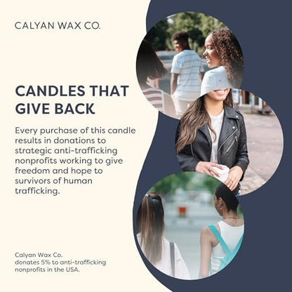 Calyan Wax Co. Apple & Maple Bourbon Duftkerze – 57 Stunden Brenndauer – Luxuriöse Sojawachs-Kerze im Amberglas – 7,2 oz