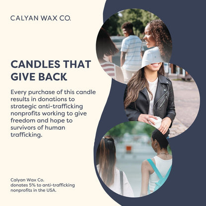 Calyan Wax Co. Cedar & Tobacco Duftkerze – 57 Stunden Brenndauer – Luxuriöse saubere Sojawachs-Kerze im Amberglas – 7,2 oz