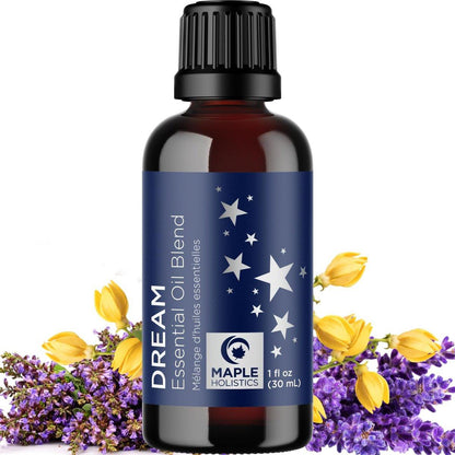 Schlaf Ätherisches Öl Blend für Diffuser - Träume Ätherische Öle für Diffuser Aromatherapie und Entspannung mit Clary Sage Ylang-Ylang Römischer Kamille und Lavendel für Schlafunterstützung (30 ml)
