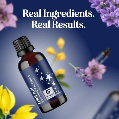 Schlaf Ätherisches Öl Blend für Diffuser - Träume Ätherische Öle für Diffuser Aromatherapie und Entspannung mit Clary Sage Ylang-Ylang Römischer Kamille und Lavendel für Schlafunterstützung (30 ml)