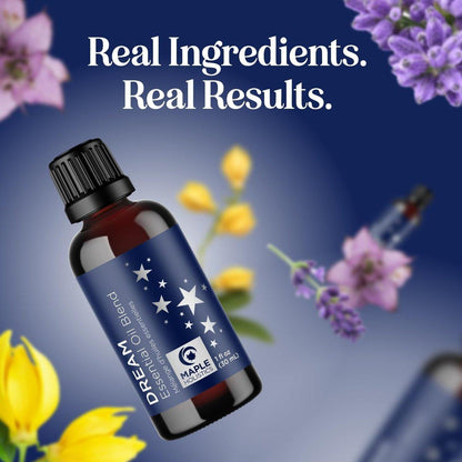 Schlaf Ätherisches Öl Blend für Diffuser - Träume Ätherische Öle für Diffuser Aromatherapie und Entspannung mit Clary Sage Ylang-Ylang Römischer Kamille und Lavendel für Schlafunterstützung (30 ml)