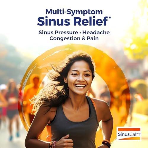 Boiron SinusCalm Tabletten gegen Sinusschmerzen, laufende Nase, Verstopfung, Sinusdruck, Kopfschmerzen - 60 Stück