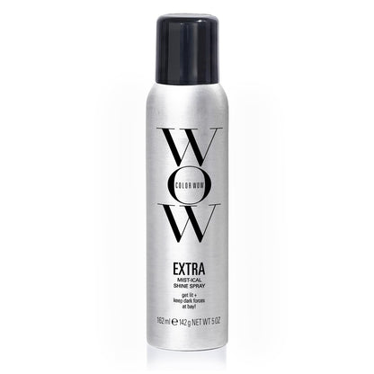 COLOR WOW Extra Mystical Shine Spray – Leichtes & nicht fettendes Glanzspray mit Hitzeschutz, Frizz-Kontrolle und seidigem Haar für alle Haartypen