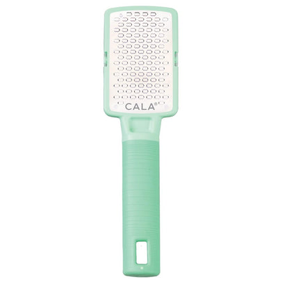 CALA Silky Glide Pro Hornhautentferner Fußfeile (Minze) – Edelstahl Mikrofeile mit breiter Oberfläche für nasse/trockene Haut, ultraweicher Griff für Komfort und Kontrolle, wiederverwendbar, leicht zu reinigen