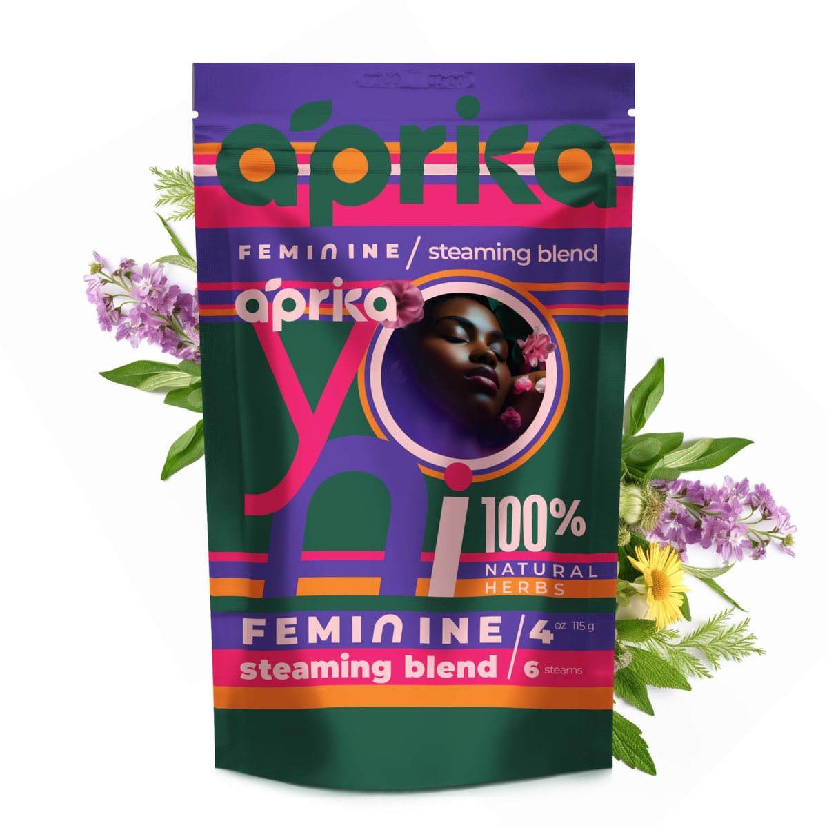 aprikalife Yoni Steaming Kräuter – 100% natürliches V-Steam-Set mit 17 Heilpflanzen zur Reinigung und Straffung, Beruhigung und Verjüngung (6 Anwendungen)