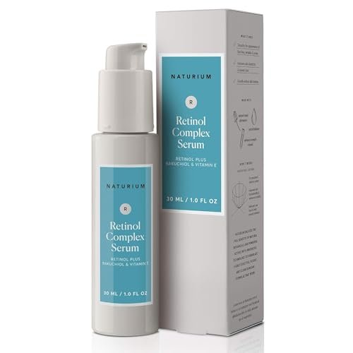 Naturium Retinol Complex Serum – Verfeinerndes & glättendes Gesichtsserum mit verkapselten Retinolen & Bakuchiol, 30 ml