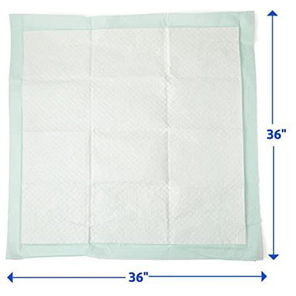 Medline Bettunterlagen für Erwachsene, Einweg, Schwerlast, 90x90 cm, 5 Stück, Inkontinenzunterlagen, Extra große Chucks Pads, Urinunterlagen
