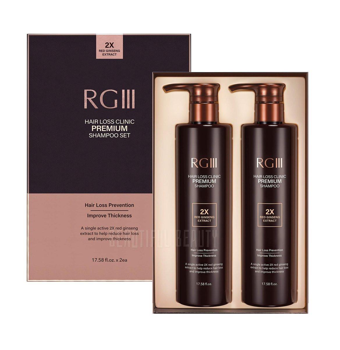 RG3 RGIII PREMIUM HAARVERLUST KLINIK SHAMPOO (ZWEI FLASCHEN SET) - 2 x 35,16 fl oz