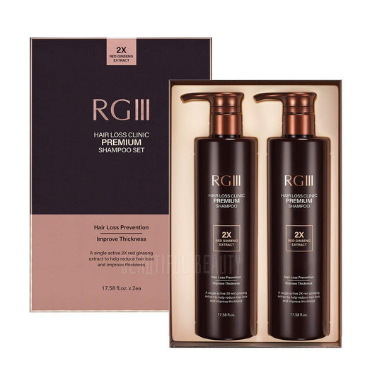RG3 RGIII PREMIUM HAARVERLUST KLINIK SHAMPOO (ZWEI FLASCHEN SET) - 2 x 35,16 fl oz