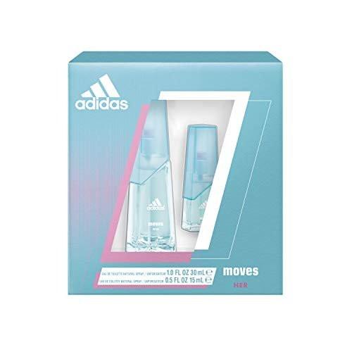 Adidas Moves for Her 2-teiliges EDT Geschenkset - Eau de Toilette 1,5 Fl Oz