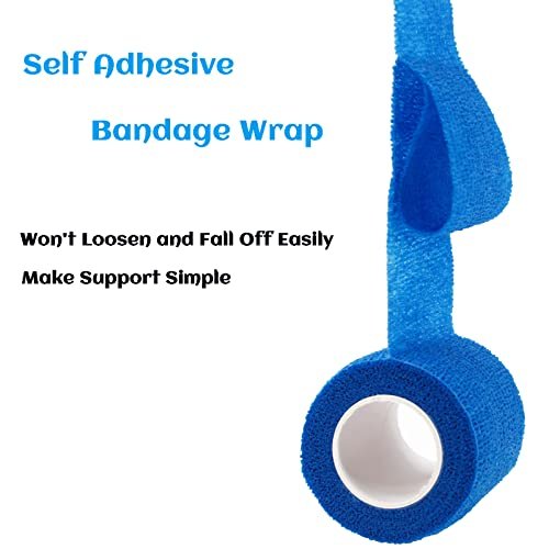 WeTop 24 Stück Selbstklebende Bandage Wickel 5 cm, Sportverband aus elastischem, nicht gewebtem, kohäsivem Material für Handgelenk, Knöchel, Schwellungen und Tierverband (Regenbogen)