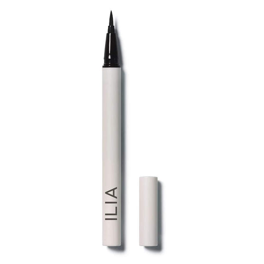 ILIA Clean Line Liquid Liner mit Präzisionsspitze | Schnell trocknend, wasserbeständig, sanfte Anwendung | Ohne Carbon Black, ungiftig, vegan, tierversuchsfrei (Classic Black, 0,3 ml)