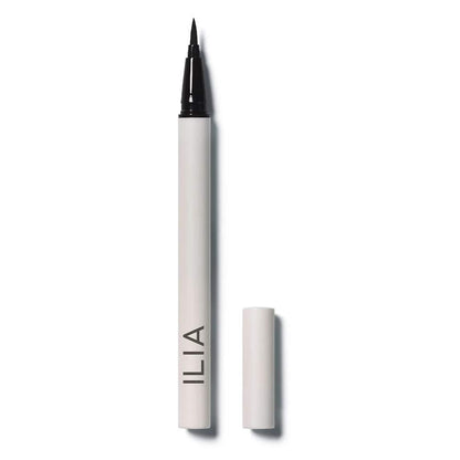 ILIA Clean Line Liquid Liner mit Präzisionsspitze | Schnell trocknend, wasserbeständig, sanfte Anwendung | Ohne Carbon Black, ungiftig, vegan, tierversuchsfrei (Classic Black, 0,3 ml)