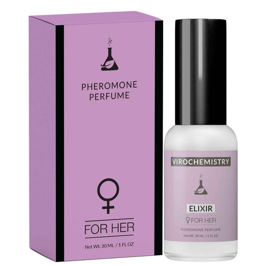 VIROCHEMISTRY Pheromones For Women (Elixir) – Elegantes, ultra starkes Bio-Duftkörperparfüm (30 ml)