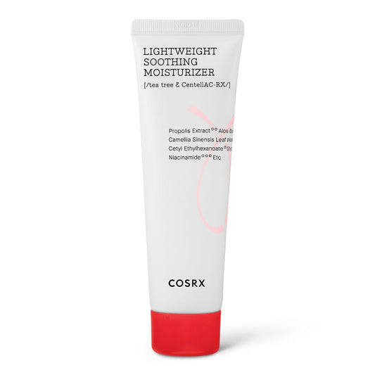 COSRX AC Collection Leichte Beruhigende Feuchtigkeitscreme, 80 ml | Aloe Vera Blattextrakt 71,2 % | Tierversuchsfrei, Parabenfrei