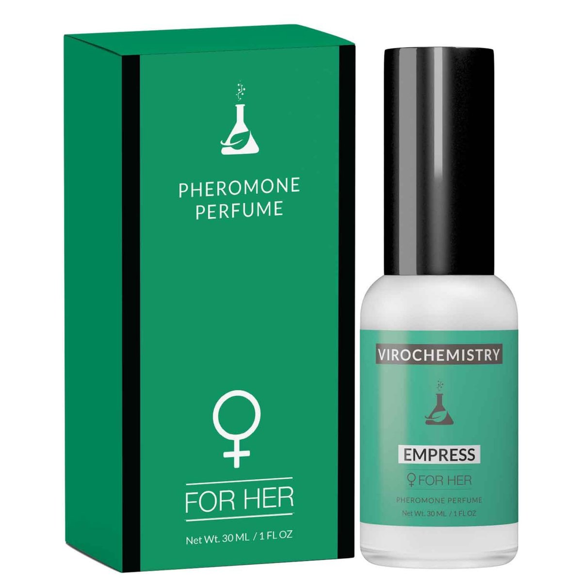 VIROCHEMISTRY Pheromones For Women (Empress) - Elegantes, ultra starkes Bio-Duftkörperparfüm (30 ml)
