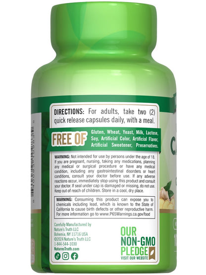 Nature's Truth Cayenne Pfeffer Kapseln | 40.000 HU | 100 Kapseln | mit Ingwerwurzel | Non-GMO & Glutenfrei