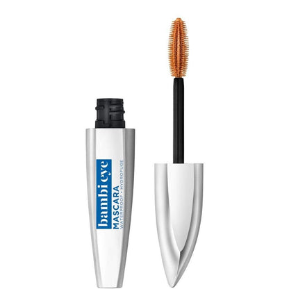 L'Oréal Paris Bambi Eye Mascara – Volumen, Länge & Schwung für einen Reh-Augen-Look – wasserfest – Schwarz – 0,21 fl. oz.