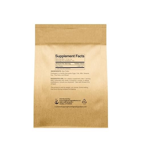 PURE ORIGINAL INGREDIENTS Bienenpollen, 113 g, ohne Füllstoffe, reines Nahrungsergänzungsmittel