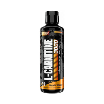 Nutrex Research Liquid Carnitine 3000 | Orange Mango | Stimulanzienfrei | 31 Portionen 473 ml