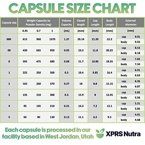 XPRS Nutra Leere Kapseln Größe 0 - 100 Stück vegane Kapseln - Vegetarische Pillen DIY Gemüsekapselbefüllung - Veggie Pillen für selbstgemachte Nahrungsergänzungsmittel (Lavendel/Weiß)