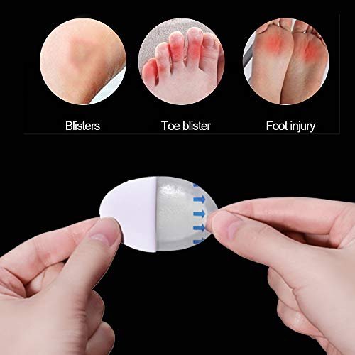Blasenpflaster (15 Stück) Gel Hydrokolloid Dichtverbände für Finger, Zehen, Fersen – Wasserdichte Blasenprävention Pads, Ultra-dünn haftend