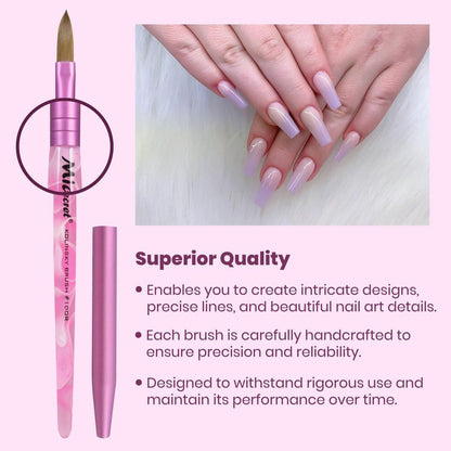 Mia Secret Kolinsky Nail Brush #10 – Professioneller Nagelkunstpinsel