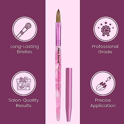 Mia Secret Kolinsky Nail Brush #10 – Professioneller Nagelkunstpinsel