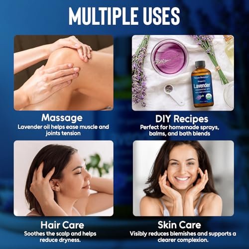 Bio-Lavendelöl 30 ml – Reines natürliches Öl für Aromatherapie, Diffuser, DIY, Kerzen- und Seifenherstellung – Nexon Botanics