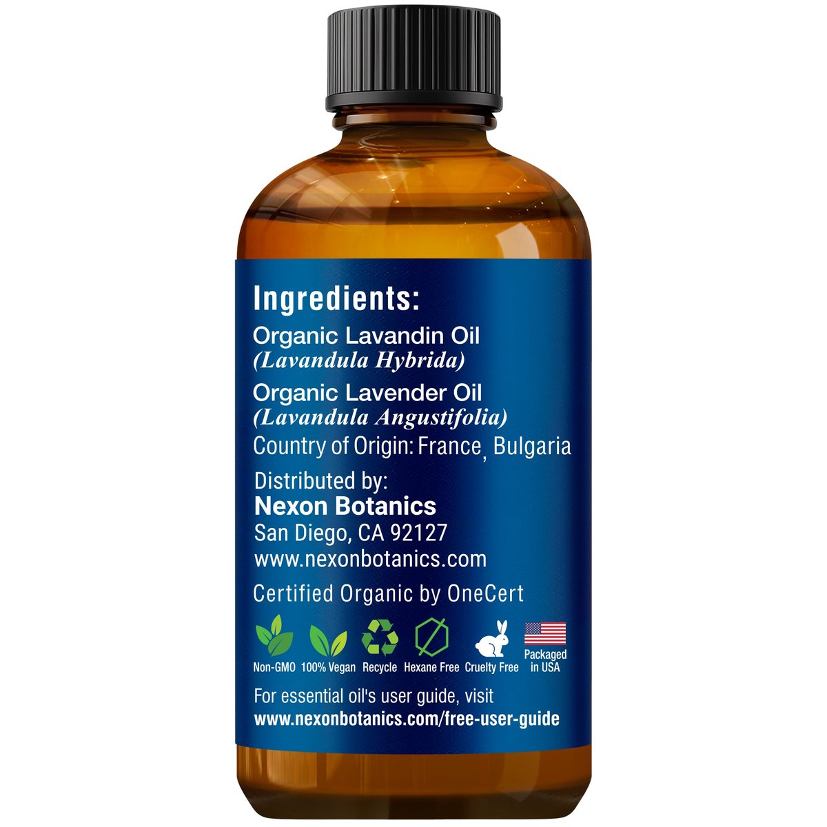 Bio-Lavendelöl 30 ml – Reines natürliches Öl für Aromatherapie, Diffuser, DIY, Kerzen- und Seifenherstellung – Nexon Botanics