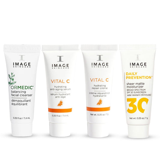 IMAGE Skincare Five Star Favorites Einführungsset für die Hautpflege – 4-teilige Routine für strahlendere, gesündere Haut (Reisegröße)