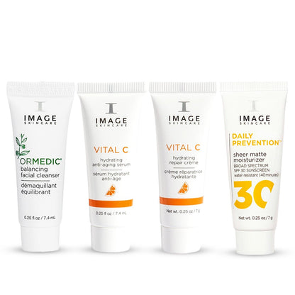 IMAGE Skincare Five Star Favorites Einführungsset für die Hautpflege – 4-teilige Routine für strahlendere, gesündere Haut (Reisegröße)