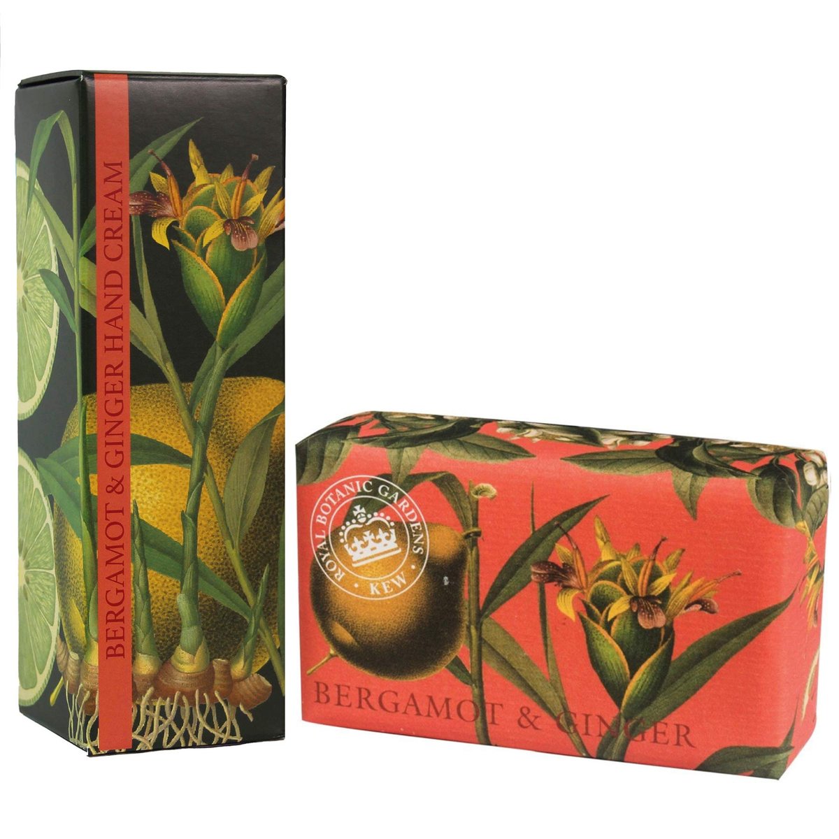 Royal Botanic Gardens KEW Handcreme & Sheabutter Set – Bergamotte & Ingwer