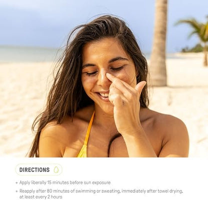 Raw Elements Tägliche Gesichtsfeuchtigkeitscreme mit getöntem Mineral-Sonnenschutz | All-natürliches nicht-nano Zinkoxid, 95% Bio, Riffischer, SPF 30, in Bio-Harz-Tube, 1,8 oz